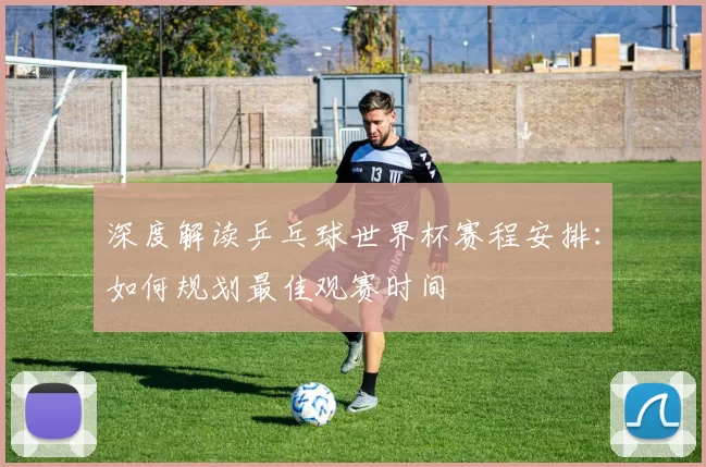 深度解读乒乓球世界杯赛程安排:如何规划最佳观赛时间